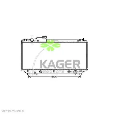 31-2582 KAGER Радиатор охлаждения двигателя