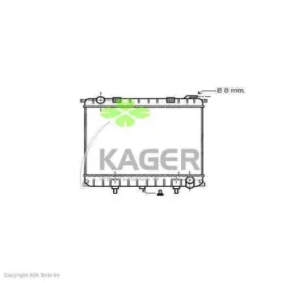31-3003 KAGER Радиатор охлаждения двигателя
