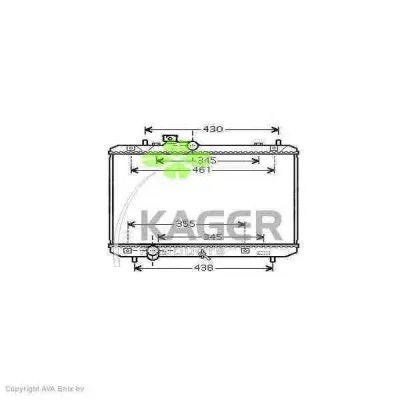 31-3309 KAGER Радиатор охлаждения двигателя