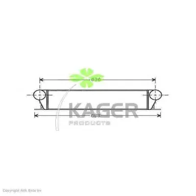 31-3875 KAGER Интеркулер (радиатор интеркулера)