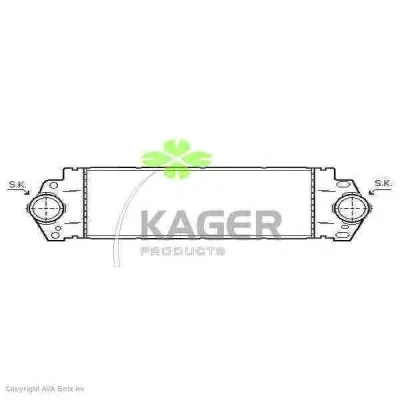 31-4104 KAGER Интеркулер (радиатор интеркулера)