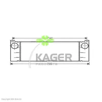 31-4112 KAGER Интеркулер (радиатор интеркулера)
