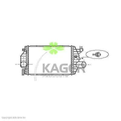 31-4114 KAGER Интеркулер (радиатор интеркулера)