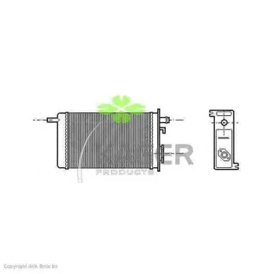 32-0105 KAGER Радиатор отопителя салона