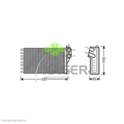 32-0144 KAGER Радиатор отопителя салона