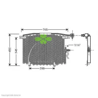 94-5001 KAGER Радиатор кондиционера