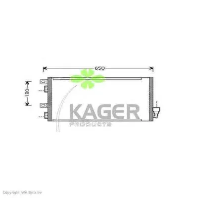 94-5052 KAGER Радиатор кондиционера
