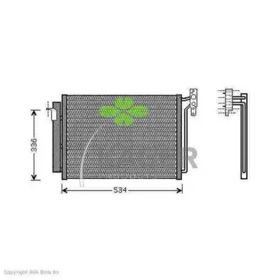 94-6399 KAGER Радиатор кондиционера