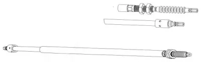 CT02137 KAWE Трос (тросик) ручника