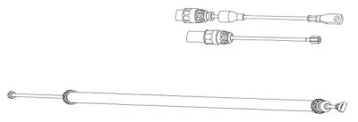 DM02152 KAWE Трос (тросик) ручника