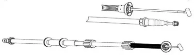 FA02241 KAWE Трос (тросик) ручника