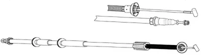 FA02242 KAWE Трос (тросик) ручника