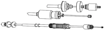 RT01189 KAWE Трос (тросик) сцепления