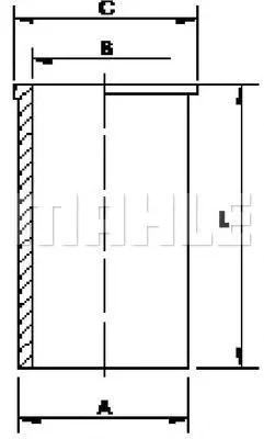 C01050 KNECHT/MAHLE Гильза цилиндра