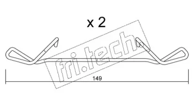 KIT.091 FRI.TECH. Комплектующие (ремкомплект), колодки тормозные