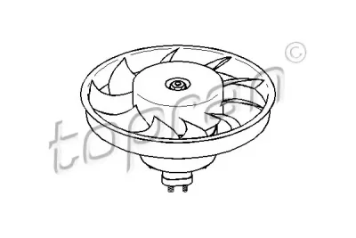110 829 TOPRAN Вентилятор охлаждения радиатора