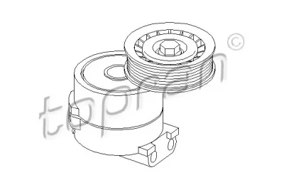 205 738 TOPRAN Ролик натяжителя ручейкового (приводного) ремня