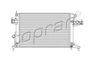 206 971 TOPRAN Радиатор охлаждения двигателя
