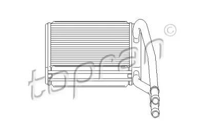 302 110 TOPRAN Радиатор отопителя салона