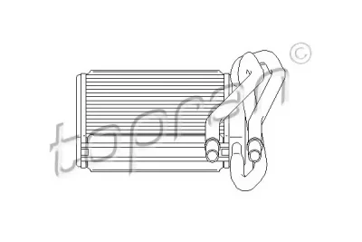 302 114 TOPRAN Радиатор отопителя салона