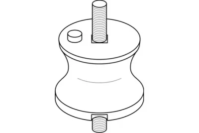 500 284 TOPRAN Опора (подушка) кпп