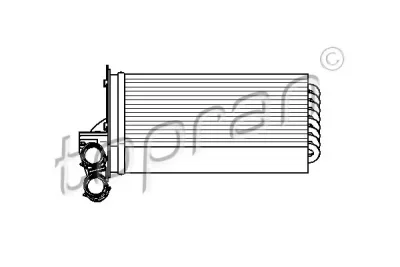 721 418 TOPRAN Радиатор отопителя салона