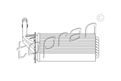 Радиатор отопителя салона TOPRAN 721 420