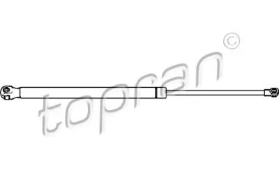 Газовый амортизатор крышки багажника, заднего стекла, капота TOPRAN 722 587
