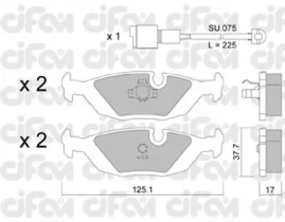 822-070-1K CIFAM Тормозные колодки