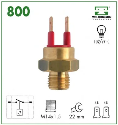 800 MTE-THOMSON Датчик температуры охлаждающей жидкости