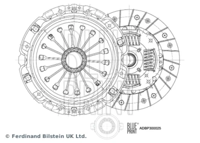 ADBP300025 BLUE PRINT Комплект сцепления