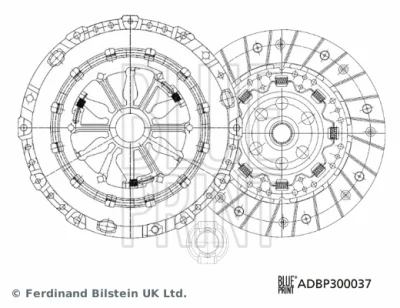 ADBP300037 BLUE PRINT Комплект сцепления