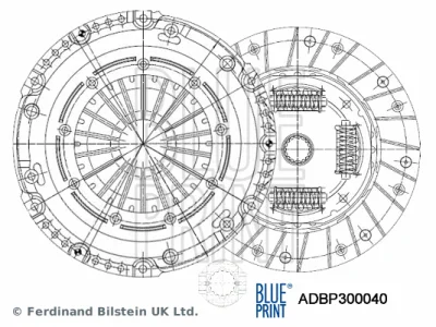 ADBP300040 BLUE PRINT Комплект сцепления