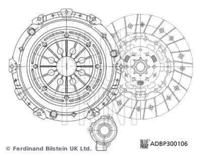 ADBP300106 BLUE PRINT Комплект сцепления