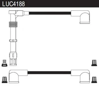 LUC4188 LUCAS Высоковольтные провода (комплект проводов зажигания)