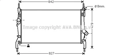 FD2405 PRASCO Радиатор охлаждения двигателя