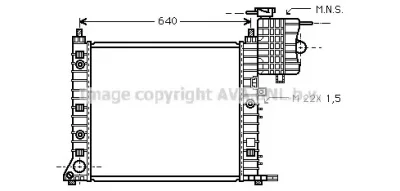 MS2216 PRASCO Радиатор охлаждения двигателя