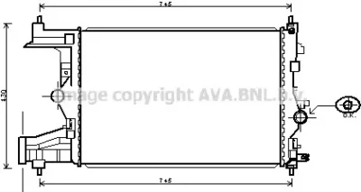 OL2484 PRASCO Радиатор охлаждения двигателя