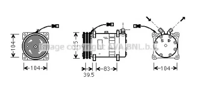 UVK075 PRASCO Компрессор кондиционера