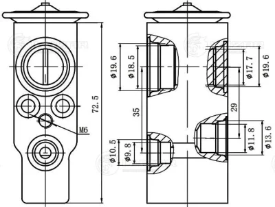 Расширительный клапан, кондиционер LUZAR LTRV 1093