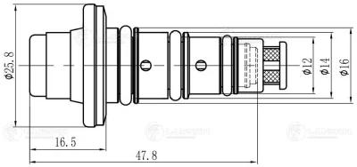 Регулирующий клапан, компрессор LUZAR LCCV 1001