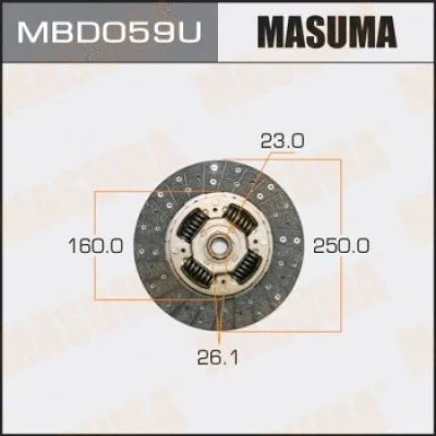 MBD059U MASUMA Диск сцепления