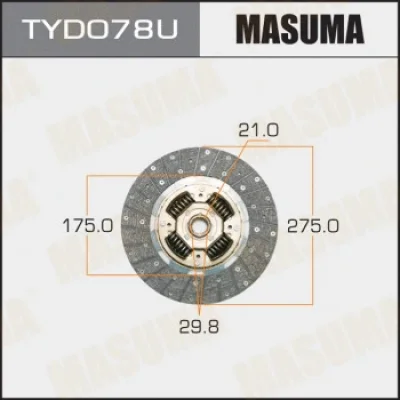Диск сцепления MASUMA TYD078U