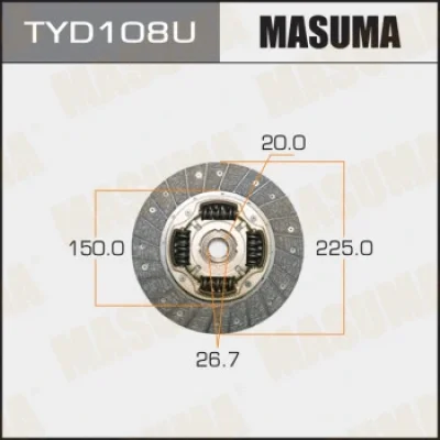 Диск сцепления MASUMA TYD108U