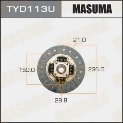 Диск сцепления MASUMA TYD113U