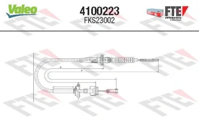 4100223 FTE Трос, управление сцеплением