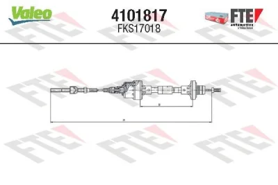 4101817 FTE Трос, управление сцеплением