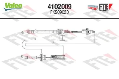 4102009 FTE Трос, управление сцеплением