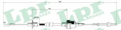 C0129C LPR/AP/RAL Трос, управление сцеплением