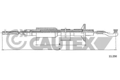 489092 CAUTEX Трос, управление сцеплением